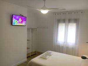 TV a/nebo společenská místnost v ubytování Casa Rural Doña Carmen