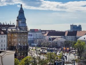 Výhľad na mesto Budapešť alebo výhľad na mesto priamo z apartmánu