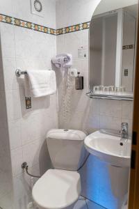 Koupelna v ubytování Hotel Praha