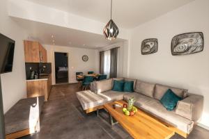 A kitchen or kitchenette at Ioulia`s Apartments