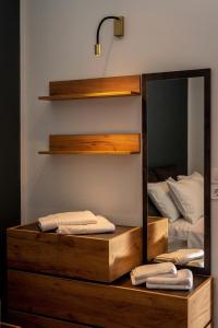 A bed or beds in a room at Ioulia`s Apartments