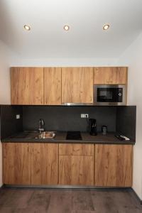 A kitchen or kitchenette at Ioulia`s Apartments
