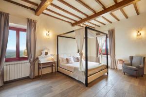 A bed or beds in a room at Tenuta di Artimino member of Meliá Collection Wine Resort