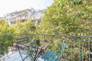 A balcony or terrace at Elegant Suite by CloudKeys