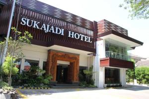 a hotel with a sign that reads sukaadi hotel at Sukajadi Hotel, Convention and Gallery in Bandung