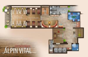 The floor plan of Hotel Gletscherblick