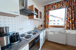 A kitchen or kitchenette at Alpin Apartments