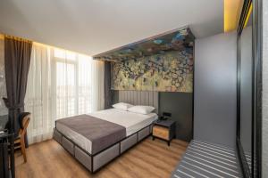 Postel nebo postele na pokoji v ubytování Continental Airport Hotel