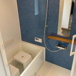 ゲストハウス 西村サイクル（24C） في Izume: حمام مع مرحاض ومغسلة ومرآة