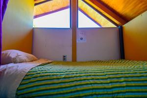 A bed or beds in a room at Gecko Hostel