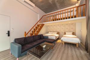 Χώρος καθιστικού στο 睡海邊包棟民宿 sleep on beach B&B