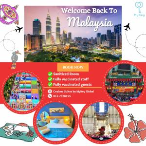 a collage of pictures of malaysia with a city at Ceylonz Suites by MyKey Global in Kuala Lumpur