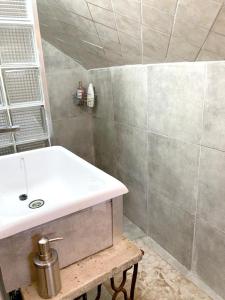 A bathroom at Maison de 3 chambres avec jardin clos et wifi a Saint Brice sous Foret