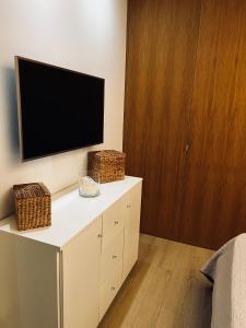 TV o dispositivi per l'intrattenimento presso Lux Apartment in Historical Center of Palermo