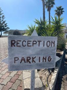 a sign that reads registration park ing at B&B Donna Luisa in Monopoli