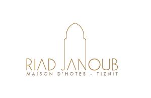 a logo for ahad langout mason d bribes tent at Riad Janoub in Tiznit