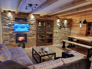 Posezení v ubytování EKO KUĆA HEDONIJA