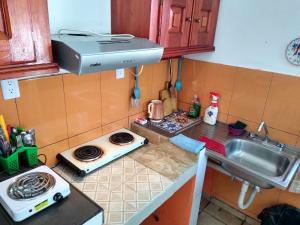 Kuhinja oz. manjša kuhinja v nastanitvi Casa de Campo Tamasopo