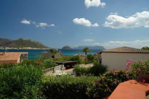 a view of the ocean from a house at A 30 m dal mare in Golfo Aranci