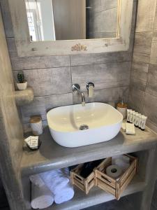 A bathroom at Aeron Suites