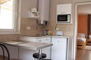 Kuchyňa alebo kuchynka v ubytovaní Ilona Apartman