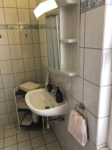 Koupelna v ubytování Moselferienhaus Porten