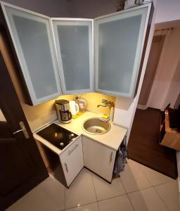 Kuchyňa alebo kuchynka v ubytovaní Peters Loft