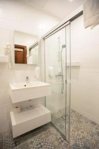 Koupelna v ubytování Hotel St. Barbara
