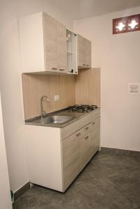 Kuchyň nebo kuchyňský kout v ubytování Hotel Santa Laura