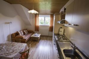 Köök või kööginurk majutusasutuses Wunderhof