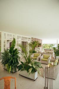 Χώρος καθιστικού στο Hotel Boutique El Triángulo