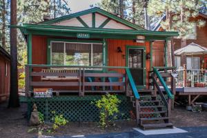 Bygningen som feriehuset ligger i