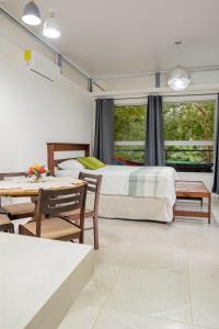Posezení v ubytování Agutipaca Bungalows
