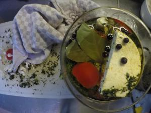 Eten bij of ergens in de buurt van het pension

