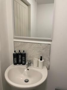 Lovely 1 bedroom studio apartment - Merthyr Tydfil tesisinde bir banyo