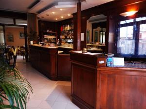The lounge or bar area at Osteria dei Locandieri