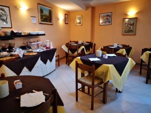 A seating area at Osteria dei Locandieri