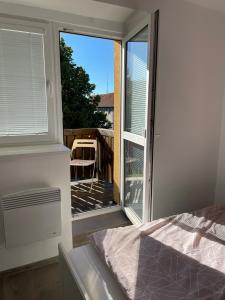 Posteľ alebo postele v izbe v ubytovaní Apartmán Galerie - Lipno nad Vltavou