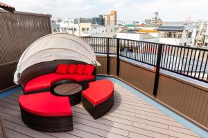 Uma varanda ou terraço em Hotel kiki