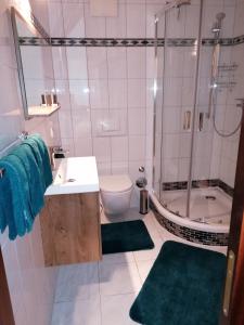 Koupelna v ubytování Wohnung am Stadtrand von Eisenach