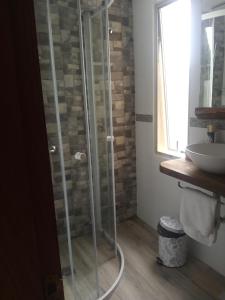 Phòng tắm tại Posada La Serena