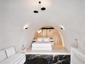 Krevet ili kreveti u jedinici u okviru objekta Abyss Santorini