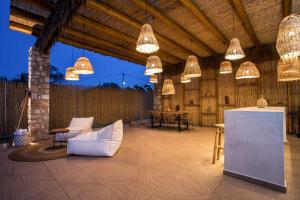 Patio alebo iná vonkajšia časť ubytovania Le Ialyse Luxury Villa