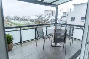 Balkón nebo terasa v ubytování City Wohnung Relax 3 klimatisiert