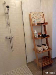 Koupelna v ubytování Chambre et petit déjeuner près de la mer