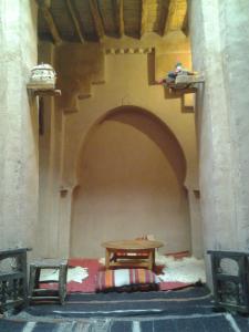 Posezení v ubytování Kasbah Maktob Tamnougalt