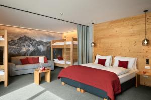 Voodi või voodid majutusasutuse Hotel Ortles B&B toas