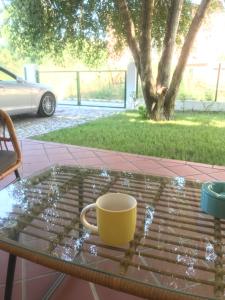 Coffee and tea making facilities at Villa Oasis етаж1