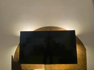TV i/ili multimedijalni sistem u objektu Ferienwohnung Panoramablick - Alpenmagie Suites