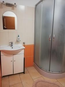 Kúpeľňa v ubytovaní Penzión Novstav Turčianske Teplice